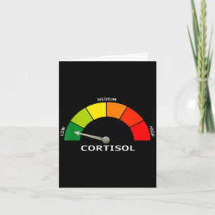 Niedrige Cortisol-Anzeige lustige Biologie Psychol Karte