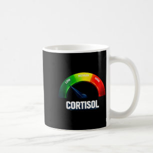 Niedrige Cortisolwerte v Meme lustig Kaffeetasse