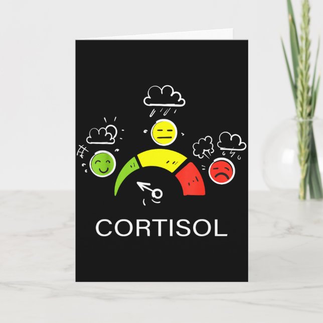 Niedrige Cortisolwerte v Meme Niedrige Cortisolwer Karte (Vorderseite)