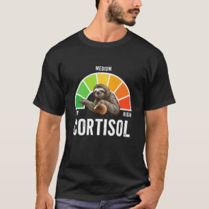 Niedrige Cortisolwerte v Meme Stressmessgerät Ents T-Shirt