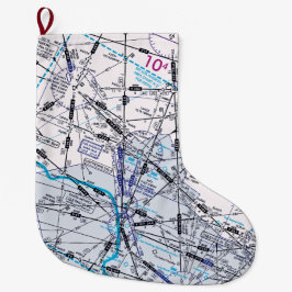 Niedrige Höhendiagramm Großer Weihnachtsstrumpf