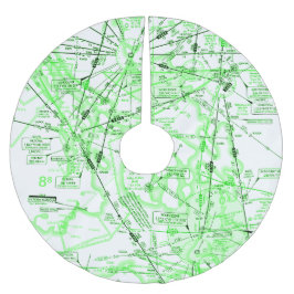 Niedrige Höhendiagramm Polyester Weihnachtsbaumdecke