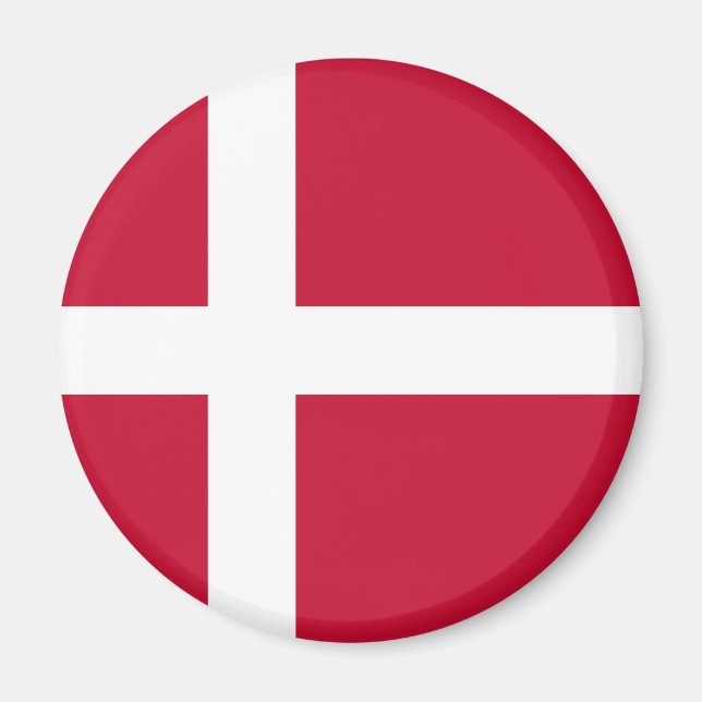 Niedrige Kosten! Dänemark Flagge Magnet (Vorne)