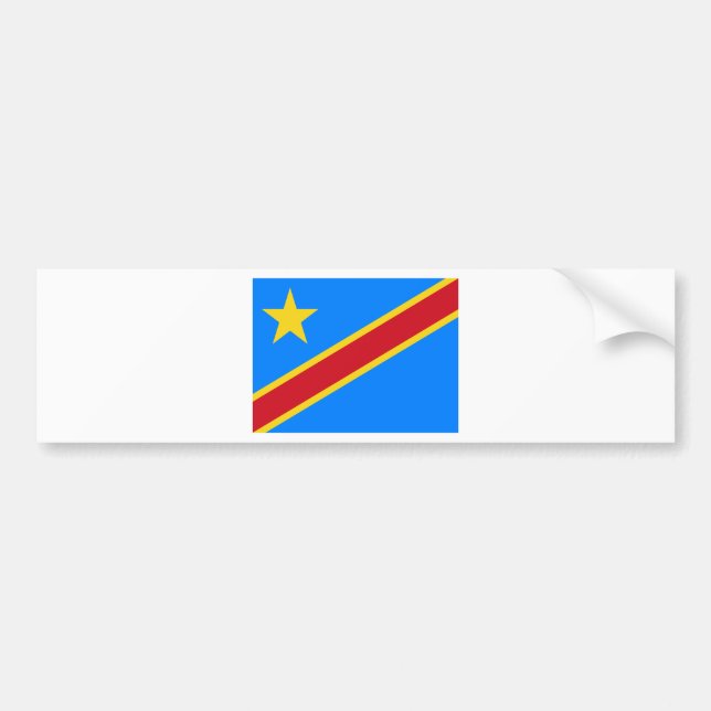 Niedrige Kosten! Der Kongo-Flagge Autoaufkleber (Vorne)