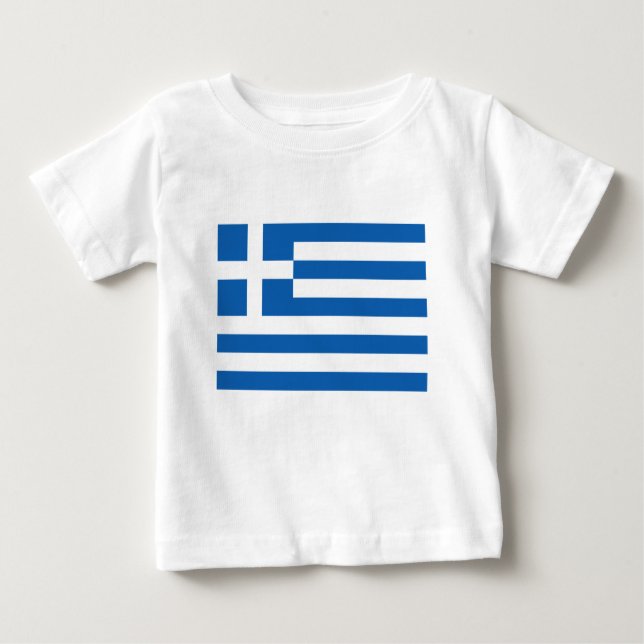 Niedrige Kosten! Griechenland-Flagge Baby T-shirt (Vorderseite)