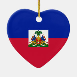 Niedrige Kosten! Haiti-Flagge Keramikornament