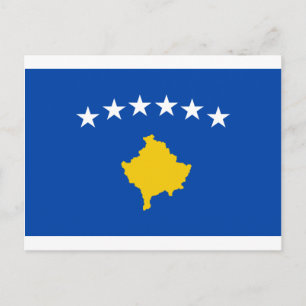 Niedrige Kosten! Kosovo-Flagge Postkarte