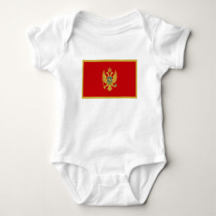 Niedrige Kosten! Montenegro-Flagge Baby Strampler