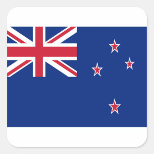Niedrige Kosten! Neuseeland-Flagge Quadratischer Aufkleber