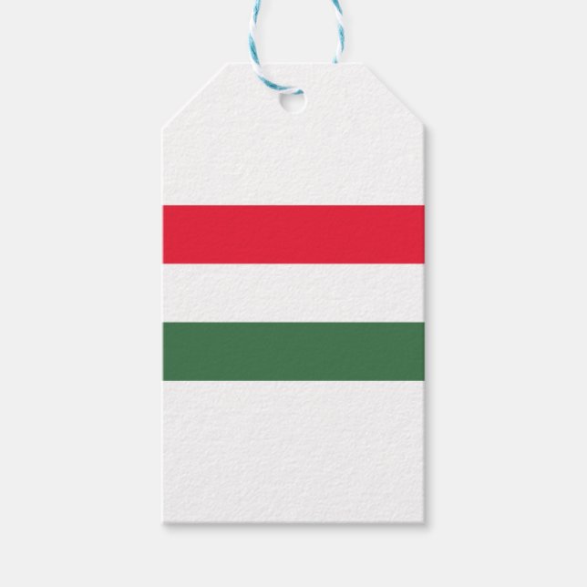 Niedrige Kosten! Ungarische Flagge Geschenkanhänger (Vorderseite)