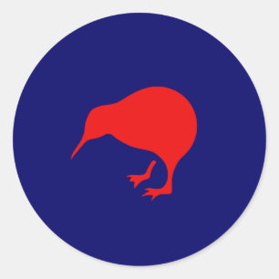 niedrige Sicht Neuseeland roundel Kiwi Runder Aufkleber
