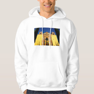 Niedrige Winkelsicht der gelben verzierten Kirche Hoodie