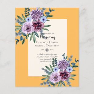 NIEDRIGER HAUSHALTSPLAN für Hochzeiten Flyer