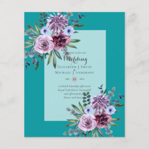 NIEDRIGER HAUSHALTSPLAN für Hochzeiten Flyer