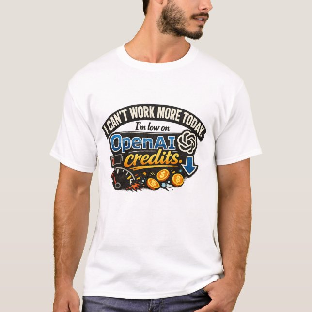 Niedriger OpenAI-Guthabenstand T-Shirt (Vorderseite)