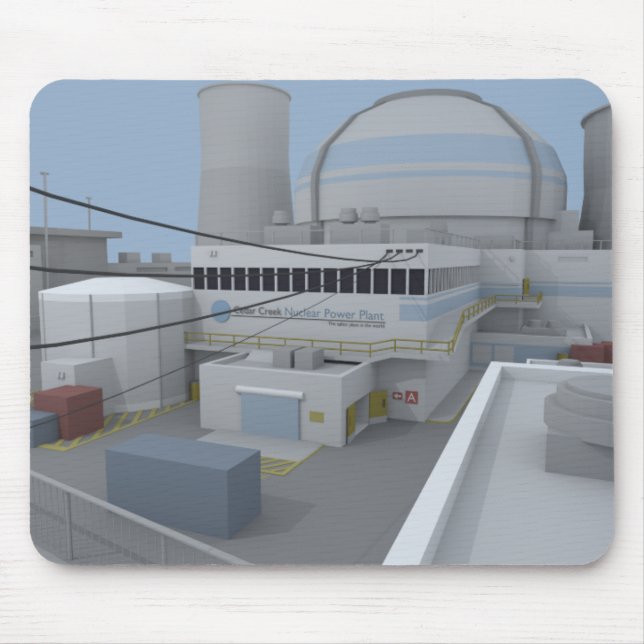 Niedriger Poly-CSGO Karten-Kernwaffe Mousepad (Vorne)