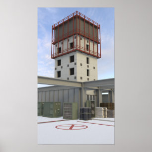 Niedriger Poly-CSGO Karten-Schwindel Poster