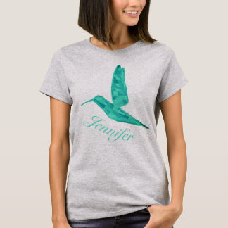 Niedriger Poly-Kolibri T-Shirt