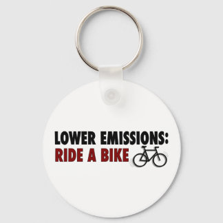 Niedrigere Emissionen - Fahrrad Schlüsselanhänger