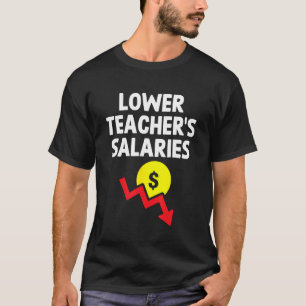 Niedrigere Lehrergehälter Meme Cringe Sarcastic Ir T-Shirt