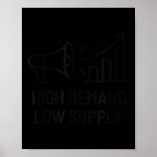 Niedriges Angebot bei hoher Nachfrage - Motivieren Poster
