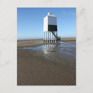 Niedriges Leuchtturm, Burnham on Sea, Somerset, Ve Postkarte