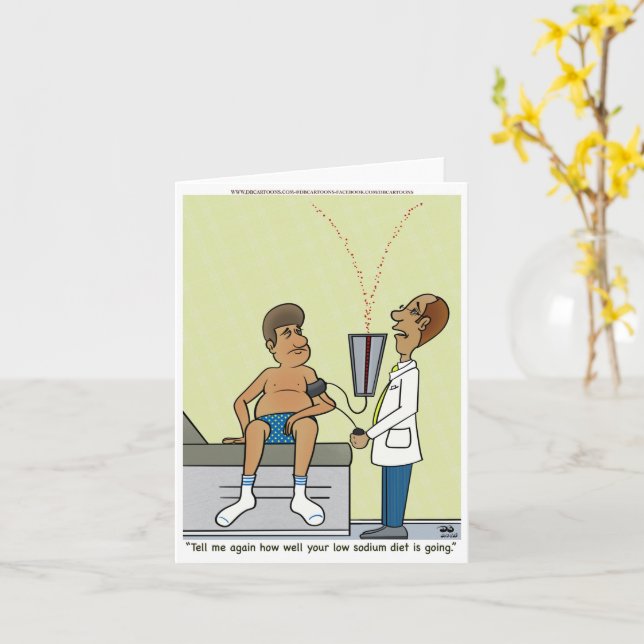 Niedriges Natrium Karte (Gelbe Blume)