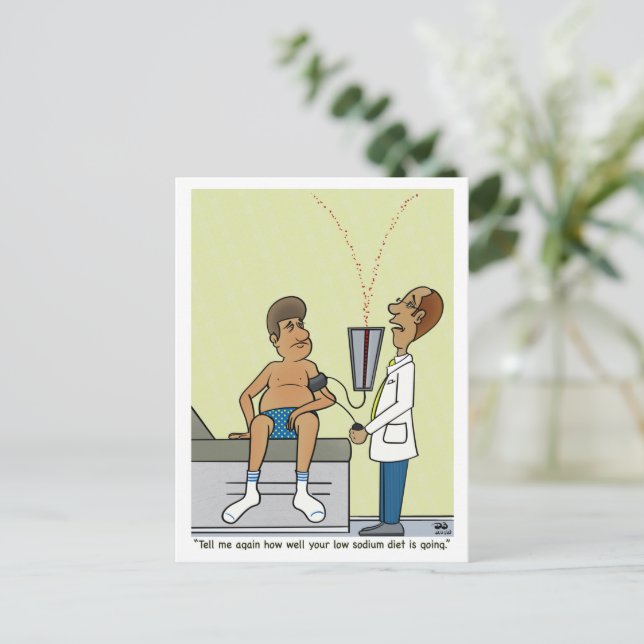 Niedriges Natrium Postkarte (Stehend Vorderseite)