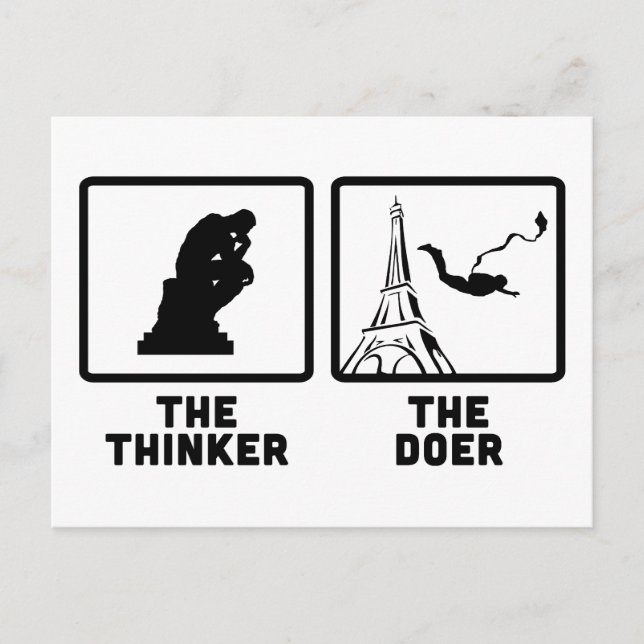 Niedriges Springen Postkarte (Vorderseite)