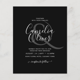 NIEDRIGSTE HAUSHALTSKalligraphie Flyer