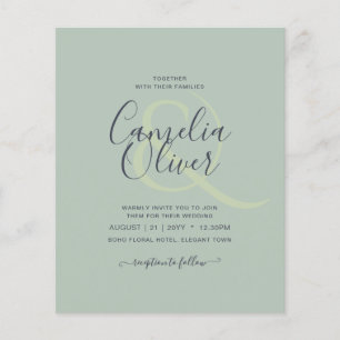 NIEDRIGSTE HAUSHALTSKalligraphie Flyer