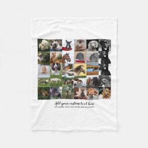 Niedrigste Preise! 35 x FOTO Collage und benutzerd Fleecedecke