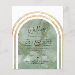 Niedrigster BUDGET All-in-1 Green Gold Marmor Hoch Flyer