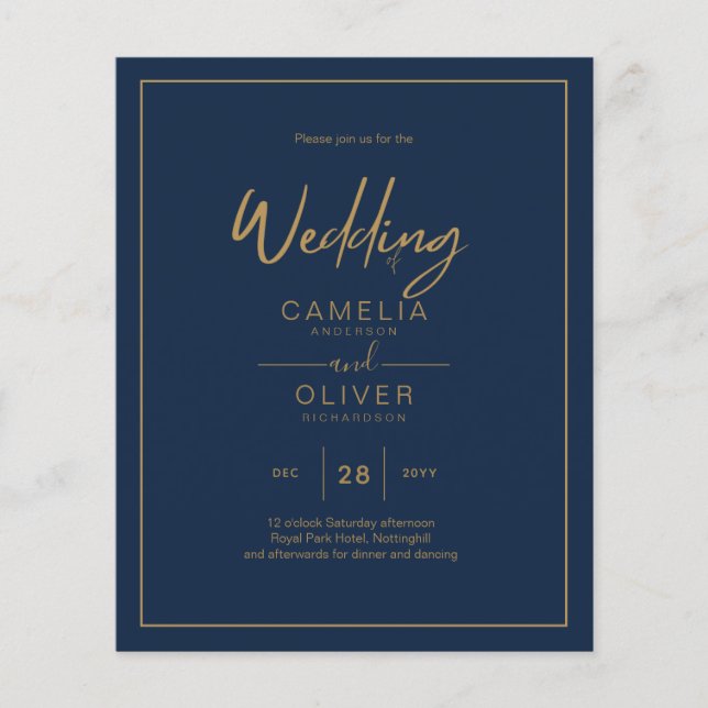 Niedrigster HAUSHALT Gold Text Script Elegant Mode Flyer (Vorne)