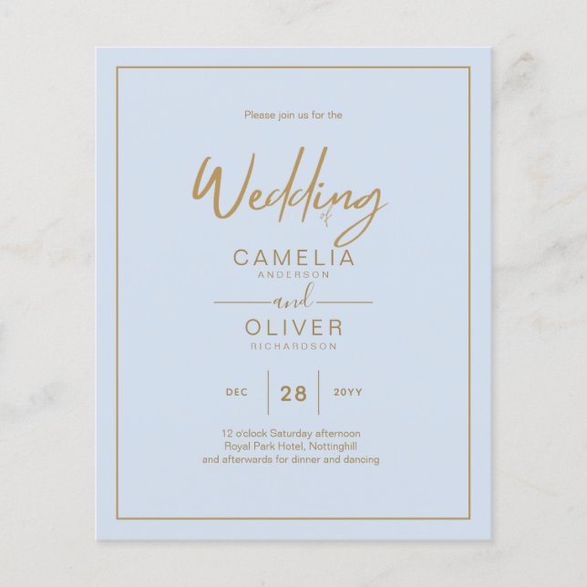 Niedrigster HAUSHALT Gold Text Script Elegant Mode Flyer (Vorne)