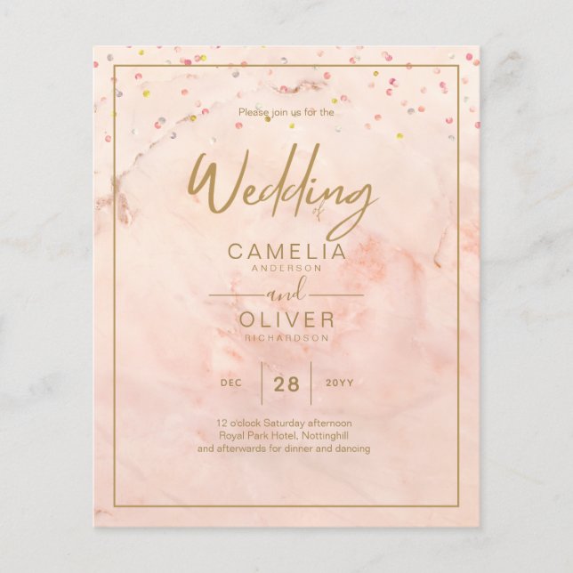 Niedrigster HAUSHALT Gold Text Script Elegant Mode Flyer (Vorne)