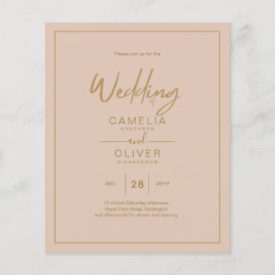 Niedrigster HAUSHALT Gold Text Script Elegant Mode Flyer