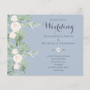 NIEDRIGSTER PREIS Magnolie Dusty Blue Blumen Hochz Flyer