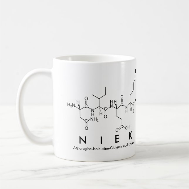 Niek Peptidname Tasse (Links)