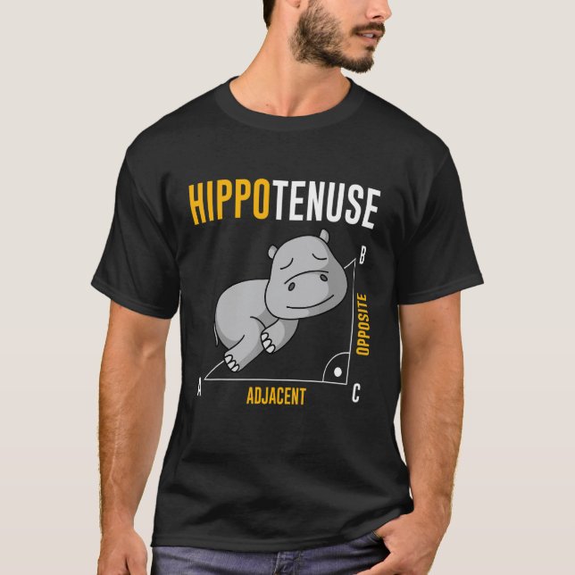 Nield Pferd Nilpferd Hypothenuse Algebra Mathemati T-Shirt (Vorderseite)