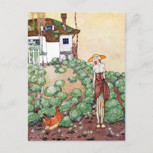 Nielsen in Pulver und Crinoline Postkarte