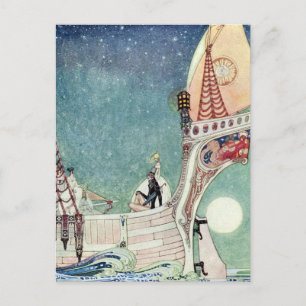 Nielsen in Pulver und Crinoline Postkarte