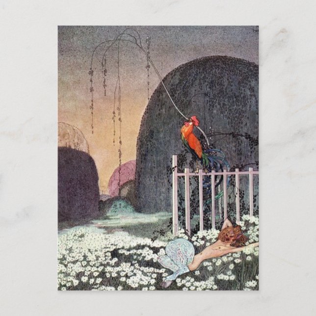 Nielsen in Pulver und Crinoline Postkarte (Vorderseite)