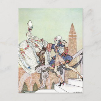 Nielsen in Pulver und Crinoline Postkarte