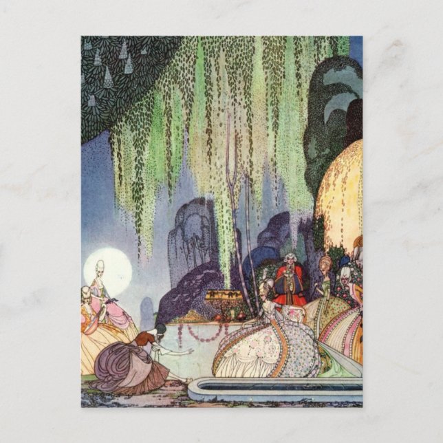 Nielsen in Pulver und Crinoline Postkarte (Vorderseite)