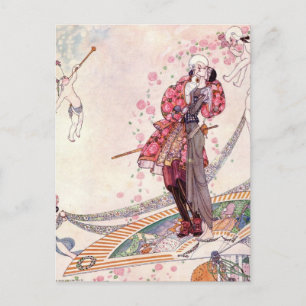 Nielsen in Pulver und Crinoline Postkarte