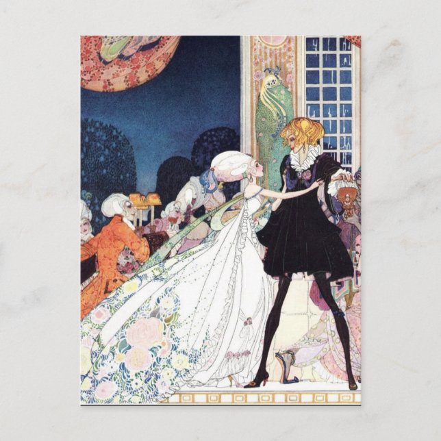 Nielsen in Pulver und Crinoline Postkarte (Vorderseite)