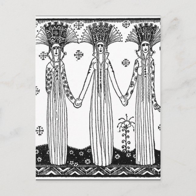 Nielsen's East of the Sun und West of the Moon Postkarte (Vorderseite)