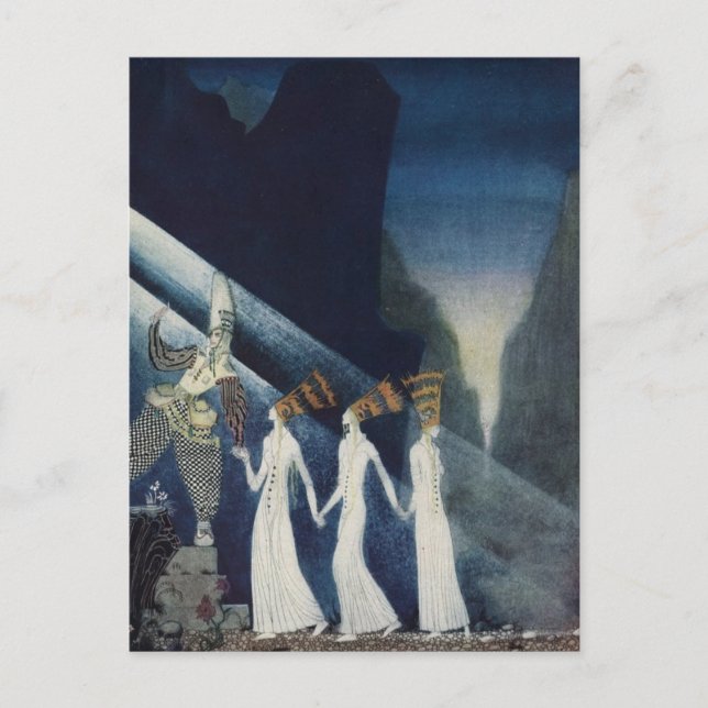 Nielsen's East of the Sun und West of the Moon Postkarte (Vorderseite)