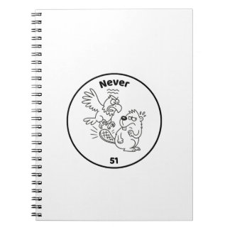 Niemals 51 Biber gegen Adler Notizblock